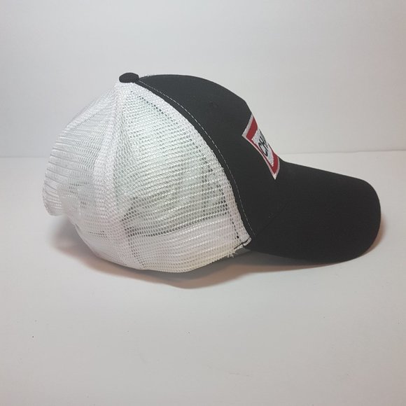 Vintage CHAMPION SPARK PLUGS Hat Snapback Trucker Hat Classic Cap Black Red Mesh - Picture 7 of 13
